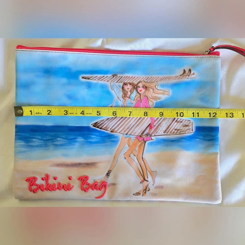 Henri Bendel Large Bikini Bag Vacation Girl Travel Storage Pouch - Picture 9 of 9